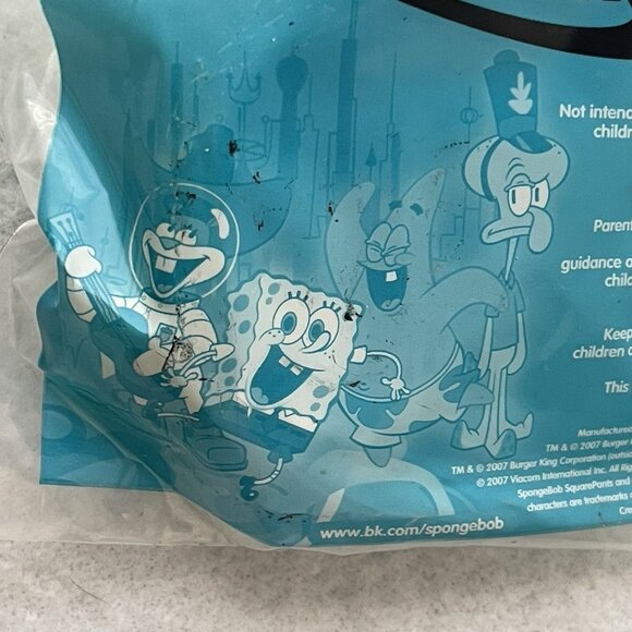Absorbing Dutchman SpongeBob's Atlantis SquarePantis Glows Burger King Toy 2007 - Picture 10 of 11
